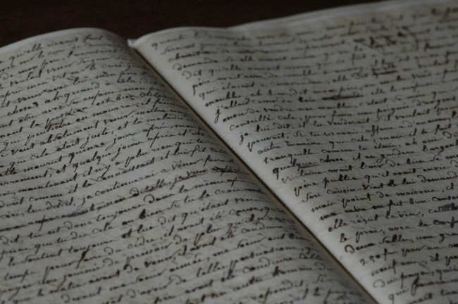 Le manuscrit de Rivière © Nicolas Philibert